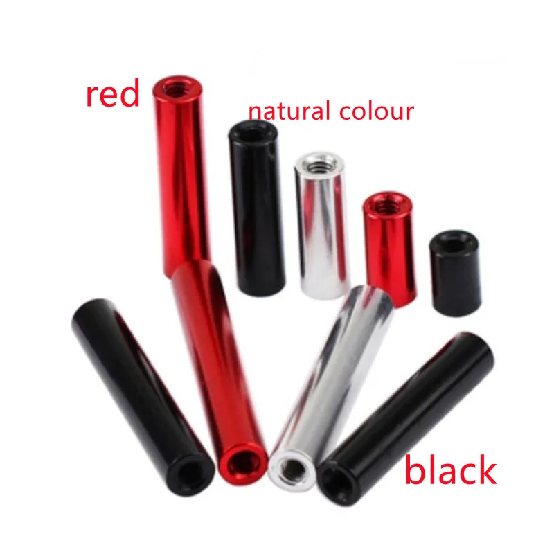 Aluminum Spacer 5-10pcs m2 m2.5 m3 M4*6/8/10/12/15/18/20/22/25/30/35/37/40/45/50/55/60 Round Aluminum Standoff aluminum alloy standoff spacer
