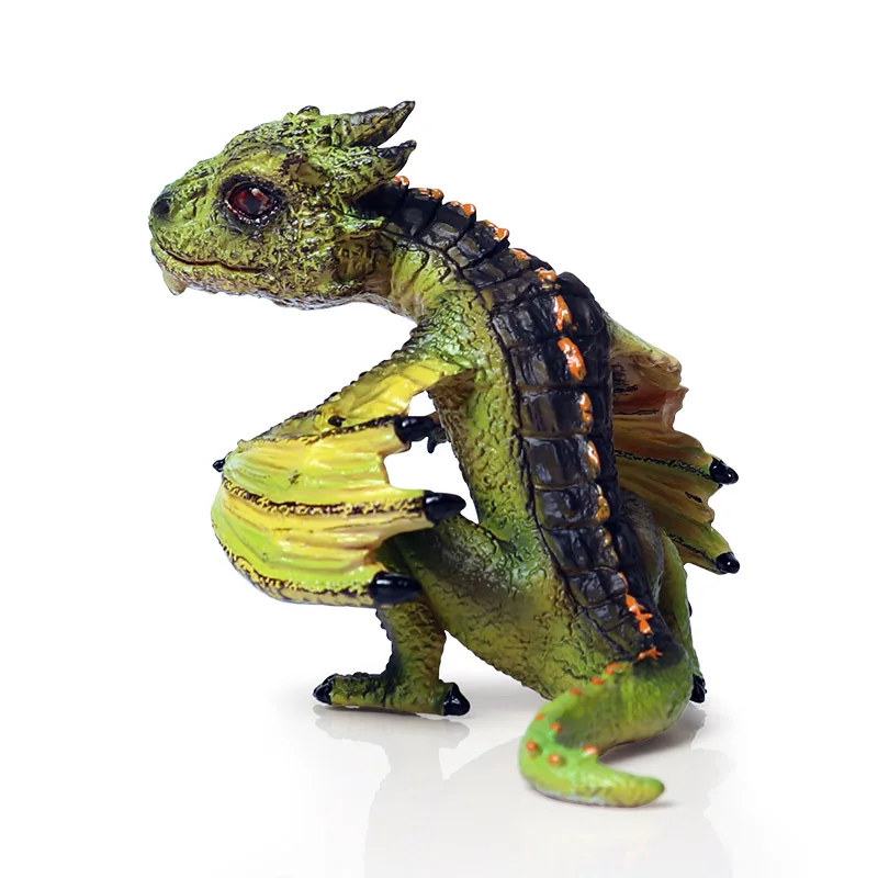 Jurassic Dinosaur Model Toy Cattle Dragon Oviraptor Double Guanlong Blue Dragon Allosaurus Toy Plastic Animal Ornaments