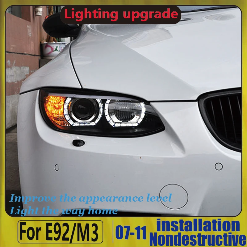 Ar Стайлинг чехол для BMW M3 328i 335i 330i E92 E93 2008-2013 светодиодные фары | Автомобили и