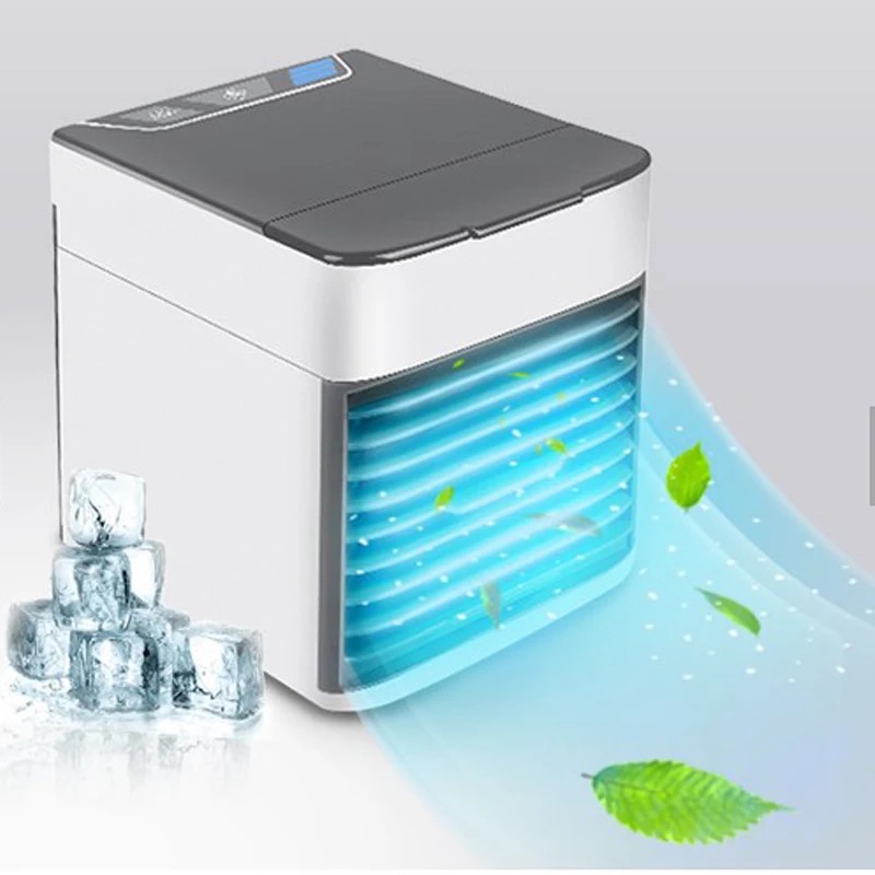 Accesorios Accesorios de imagen y sonido 12v Del Acondicionador De Aire Del Ventilador Mini Ventilador De Escritorio Portátil Personal Del Espacio Del Ventilador Refrigerador Compacto Pequeño Refrigerador Evaporativo De Agua De