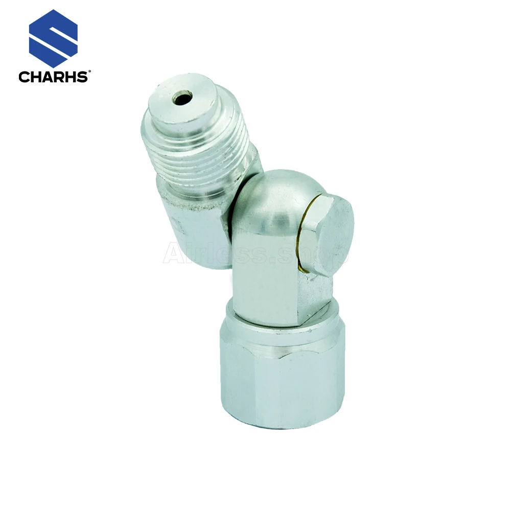 CHARHS A180-Degree Swivel Connector join airless Sprays at airless spray gun  holder 180° Easy Turn Directional Spray Nozzle tb25 mb25 mb tb 25 25ak ak mig gun welding torch nozzle m6 tip holder connector gas diffuser welder part