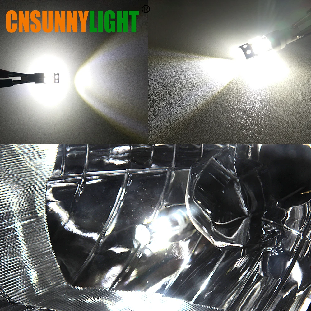 CNSUNNYLIGHT T10 светодиодный фонарь 194 920 912 921 супер яркие лампы передняя сторона