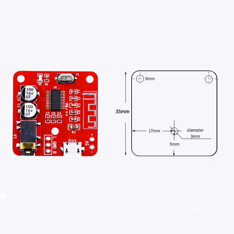 MP3 Bluetooth 4,2 декодер доска без потерь автомобильный динамик аудио приемник усилитель модуль AMP музыкальный динамик s Diy комплект с микро USB