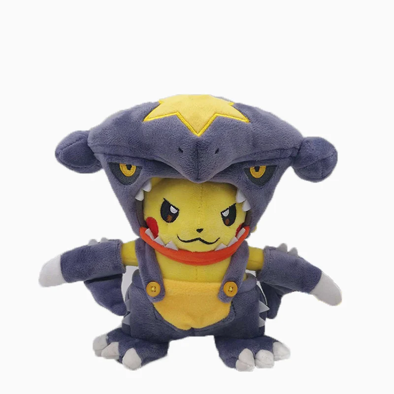 21 см Пикачу Косплей Плюшевые игрушки Ampharos Snorlax Garchomp одежда маска хлопок мягкие животные Peluche куклы для детей Рождество