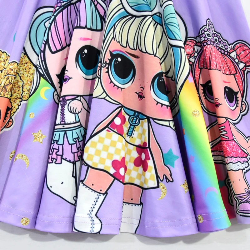 designer clothing sets Lol Surprise Doll Summer Dresses for Girls Cute Princess Dress Cartoon Children's Clothes Sleeveless Kids Clothing Vestidos women's clothing sets	