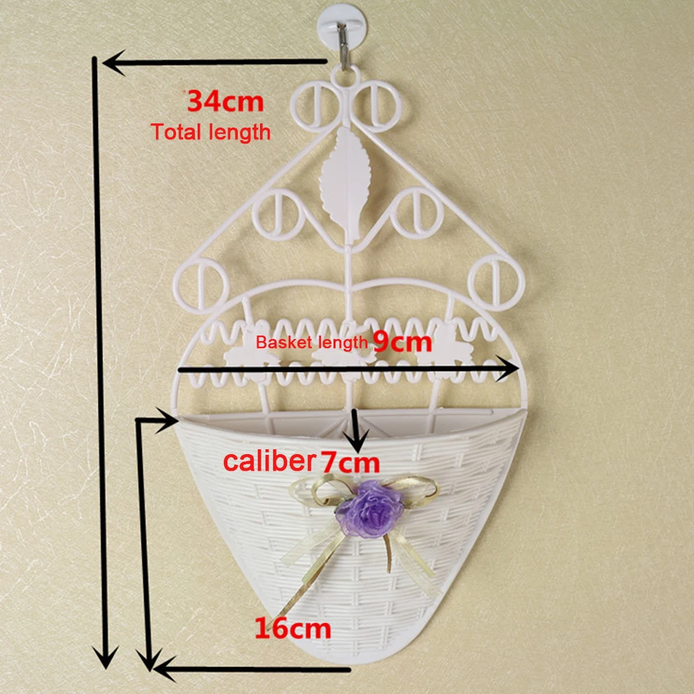 Holder Hanging Basket Durable Balcony Home Wall Decorative Plastic Pastoral Courtyard Sharp Bottom Wedding Flower Plant Storage