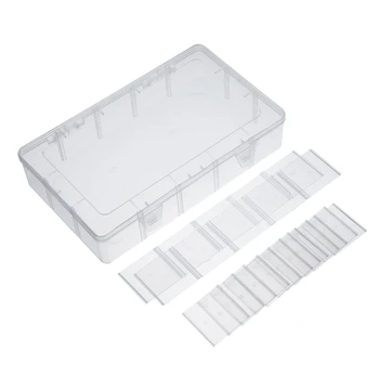 

15 Compartments Clear Crafts Organizer Storage Box for Case Jewelry Container Craft Organizer