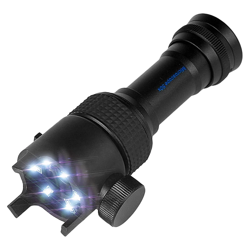 50X Mini Pocket Microscope Illuminated Jadeite