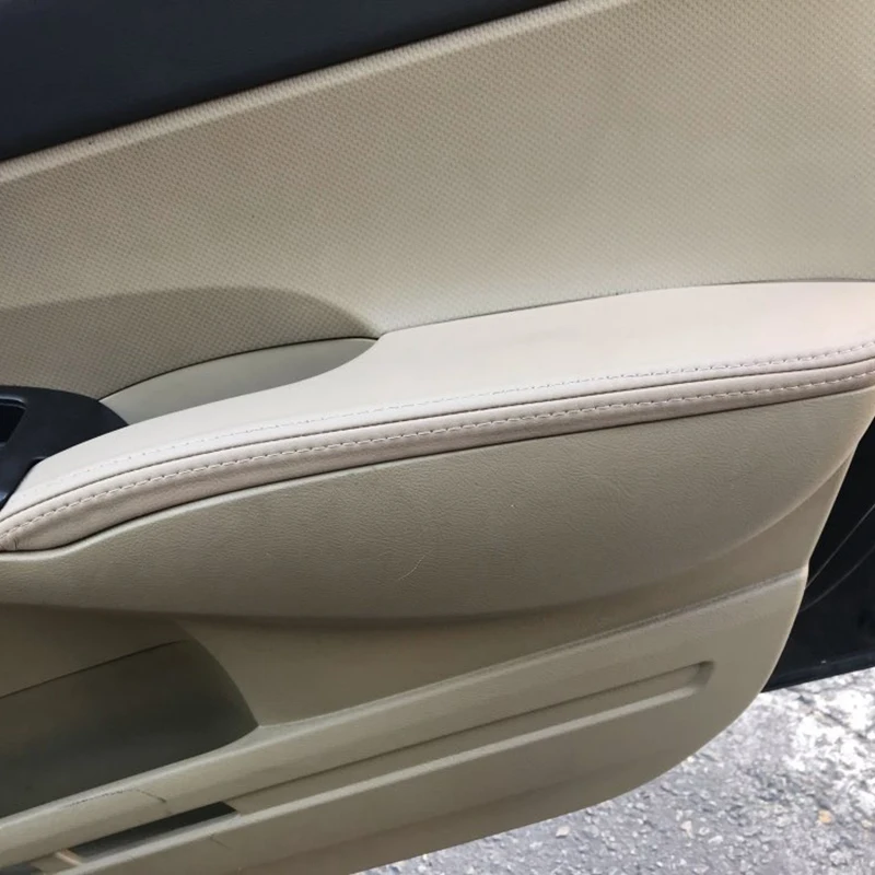 Для Honda Civic 8Th Gen 2006-2011 2 шт. двери автомобиля подлокотник Панель чехол из кожи на основе микроволокна с отделкой