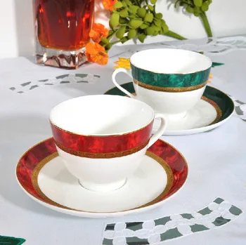 

EUROPEAN-STYLE BONE CHINA COFFEE CUP AND DISH 2 KINDS OF STYLES 160ML