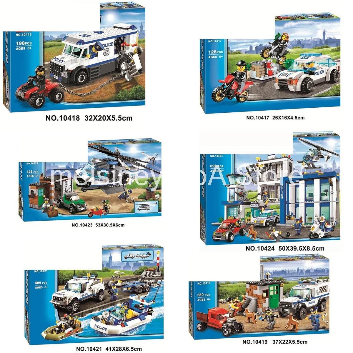 

Compatible with City 60044 60045 60046 60047 City Police Station Motorbike Helicopter Model Building Blocks Bricks Kits