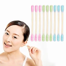 500pcs Disposable Bamboo Sticks Double-headed Cotton Swabs Women Makeup Cotton Buds for Nose Ears Cleaning Personal Care Tools 500pcs Disposable Bamboo Sticks Double-headed Cotton Swabs Women Makeup Cotton Buds for Nose Ears Cleaning Personal Care Tools