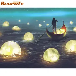Ruopoty рамки красочные орангутанг краски ing по номерам комплект животные акрил DIY Рисование по номерам стены книги искусству изображение для