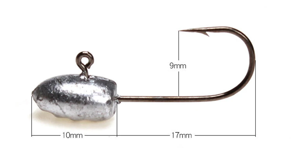 5 шт./лот свинцовые Крючки 3g 27 мм Крючки из высокоуглеродистой стали Мягкая приманка в виде червей крючок свинцовая головка рыболовные снасти аксессуары Pesca