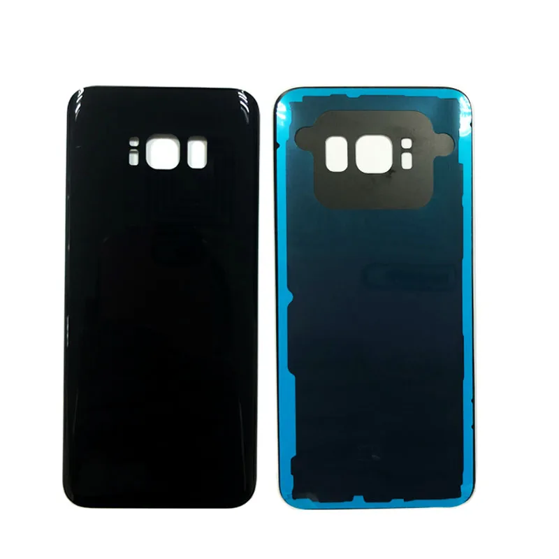 10 шт./лот для samsung Galaxy S8/S8+ Plus OEM Задняя стеклянная крышка для батареи Корпус задняя дверь+ клей черный серебряный золотой синий