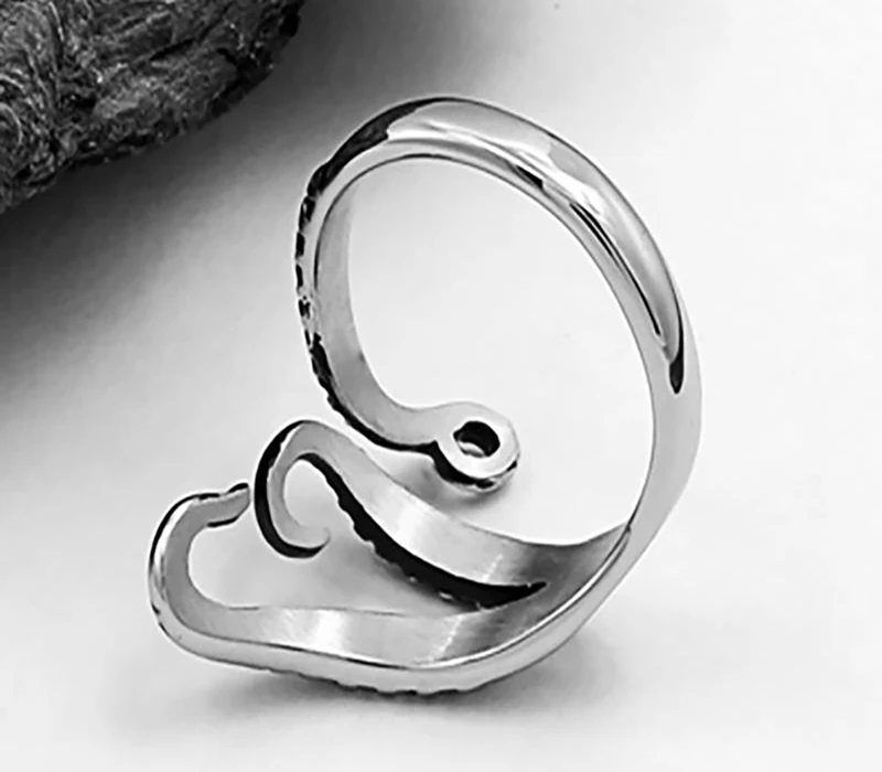 Регулируемое Винтажное кольцо в стиле панк с драконом, мужское массивное кольцо из медного сплава, байкерское кольцо в стиле рок-Рэп, кольцо в виде скелета, готическое ювелирное изделие