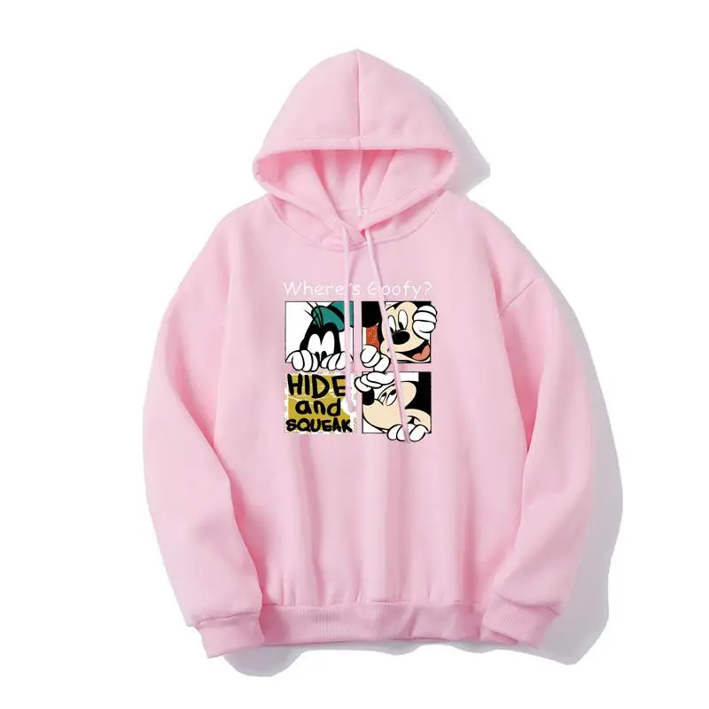 14 Зимняя женская модная толстовка с капюшоном с вышивкой Harajuku Love Heart, флисовая Дамская Толстовка свободного кроя с длинным рукавом, Женский Повседневный пуловер - Цвет: 14