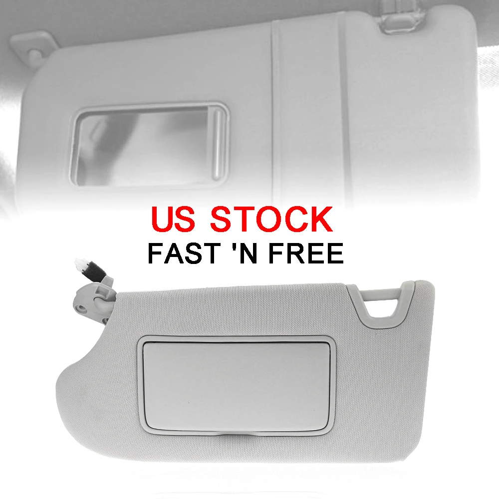 Sun Visor For Nissan Altima 2013 2016 W/ Wired Mirror Gray Left Driver