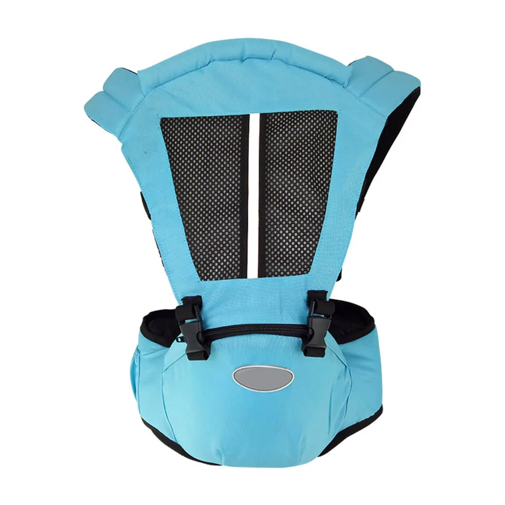 Light Blue Эргономичный слинг младенческий детский Хипсит несущий корсет передняя сторона Перевозчик дышащий 4 в1 слинг рюкзак для ребенка путешествия 0 - Цвет: Light Blue