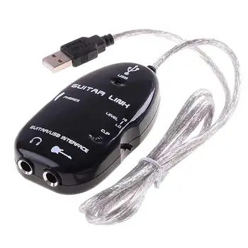 

Guitar Cable Audio Electric Cable Audio USB Link Interface Adapter For Music Recording Accessories For Guitar Players