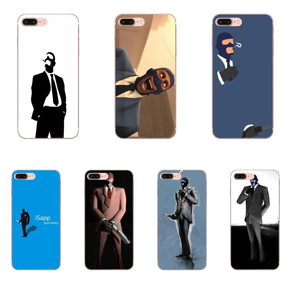 Soft TPU Popular Hot For Samsung Galaxy Note 8 9 10 Pro S4 S5 S6 S7 S8 S9 S10 S11 S11E S20 Edge Plus Ultra Team Fortress 2 Spy | Мобильные