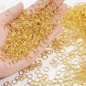 

200-500pcs iron double jump rings 5 6 8 10MM metal jump ring loops for DIY fashion jewelry findings accessories supplies