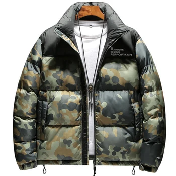 

Men's down jacket brand winter jacket outdoor men's loose cotton cotton stand collar thick cotton pad 2019 new winter coat
