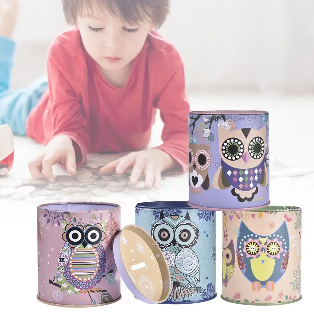 Копилка с рисунком совы школьные принадлежности держатель для ручек подарок