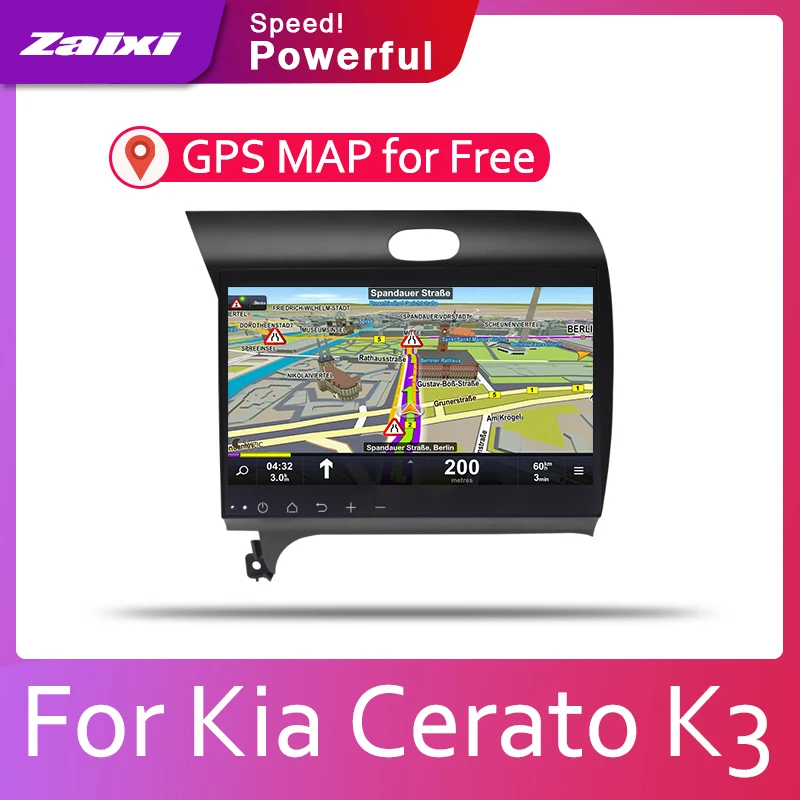 ZaiXi Android 2 Din Автомобильный Радио Мультимедиа Видео плеер Авто Стерео gps карта для Kia Forte Cerato K3~ медиа Navi