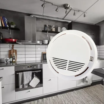 

Stand Alone Smoke Detector DC9V Fire Smoke Sensor Alarm Sensitive Photoelectric Security Fire Protection Anti-fire Home Alarm