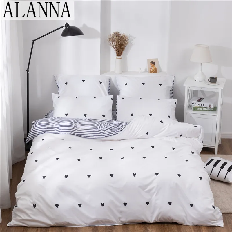  Комплект постельного белья Alanna, комплект из 4-7 предметов с принтом в виде звезд, дерева и цветов, с принтом в виде цветов, для дома