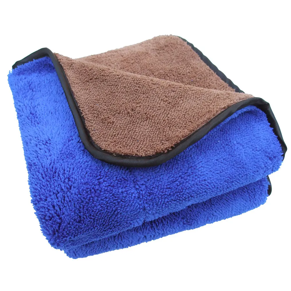 Sunland 720gsm 견면 벨벳 흡수성 마이크로 화이버 차 타월 고품질 차 청소 건조 피복 수건 40cm x 40cm 10 PCS 2021 뜨거운 판매