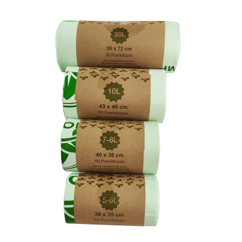 25/50 kitchen compostable degradable garbage bags environmental protection biodegradable, trash bags,disposable trash bags,garbage bags