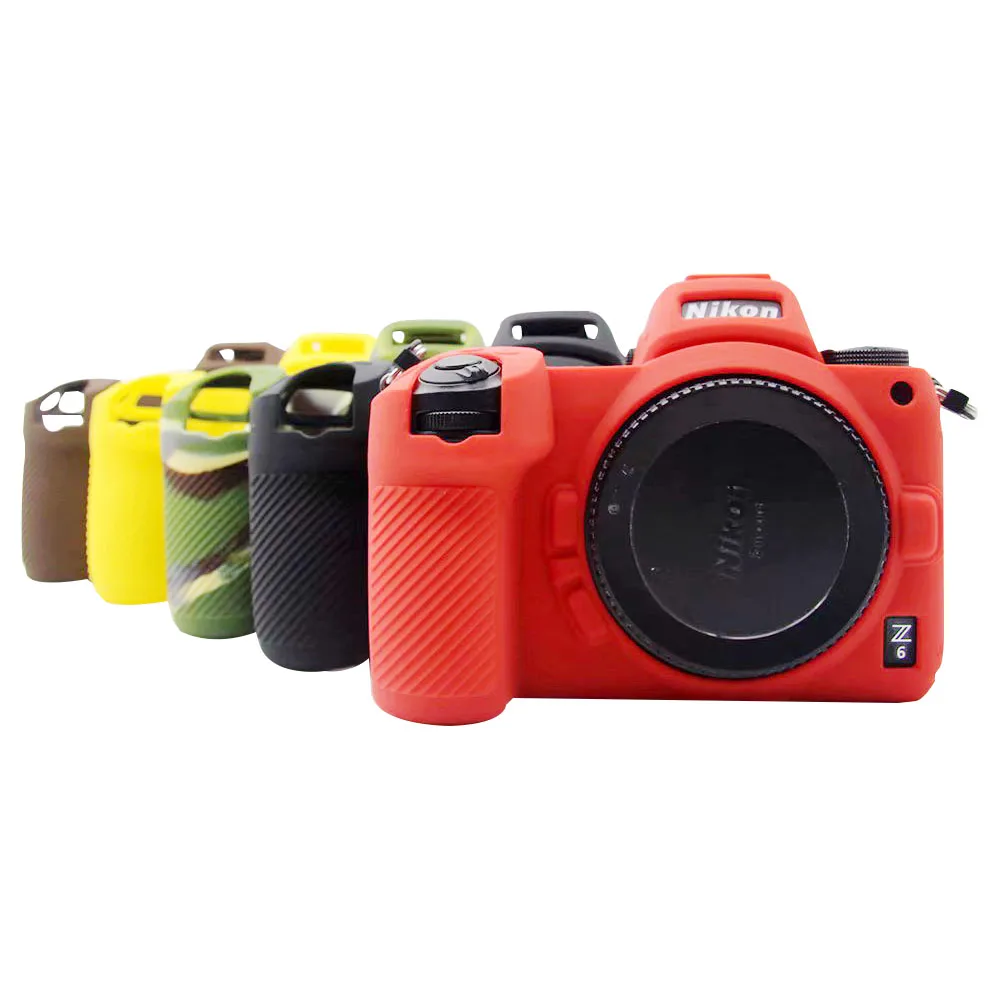 CAENBOO для Nikon Z6 Z7 сумка для камеры Мягкий силиконовый резиновый защитный чехол для корпуса чехол для Nikon Z6 Z7 черная цветная сумка