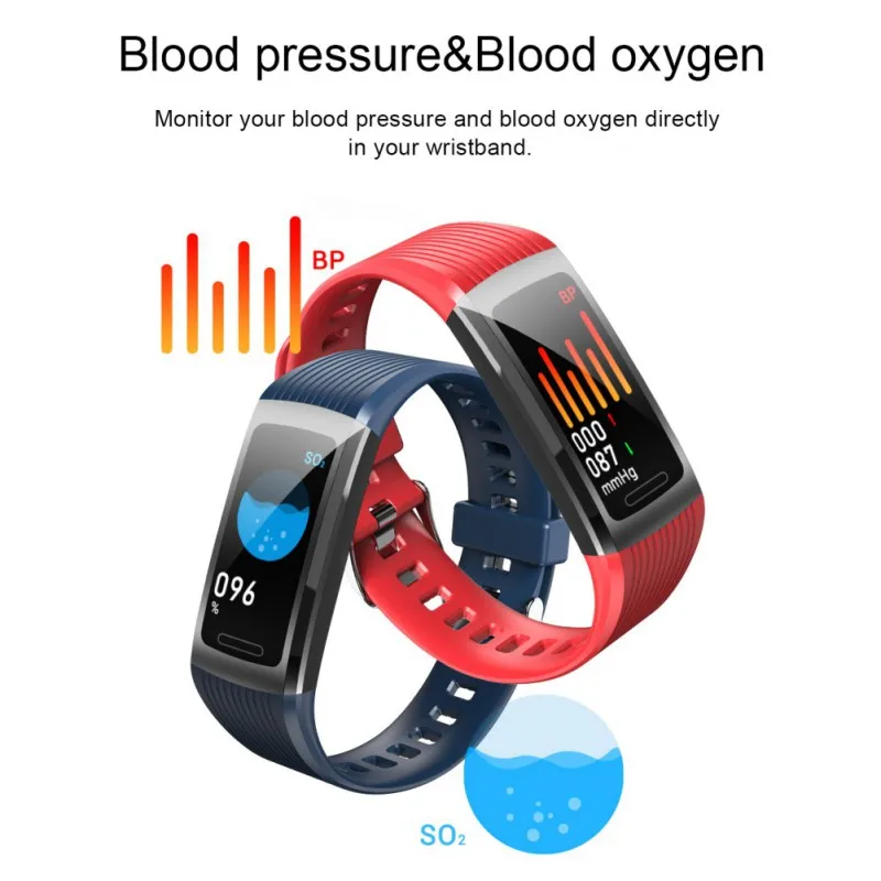 R10 Smart Bluetooth Wrist Watch for Android IOS Fashion Bracelet for Women / Men Heart Rate Step Blood Pressure Blood Detection