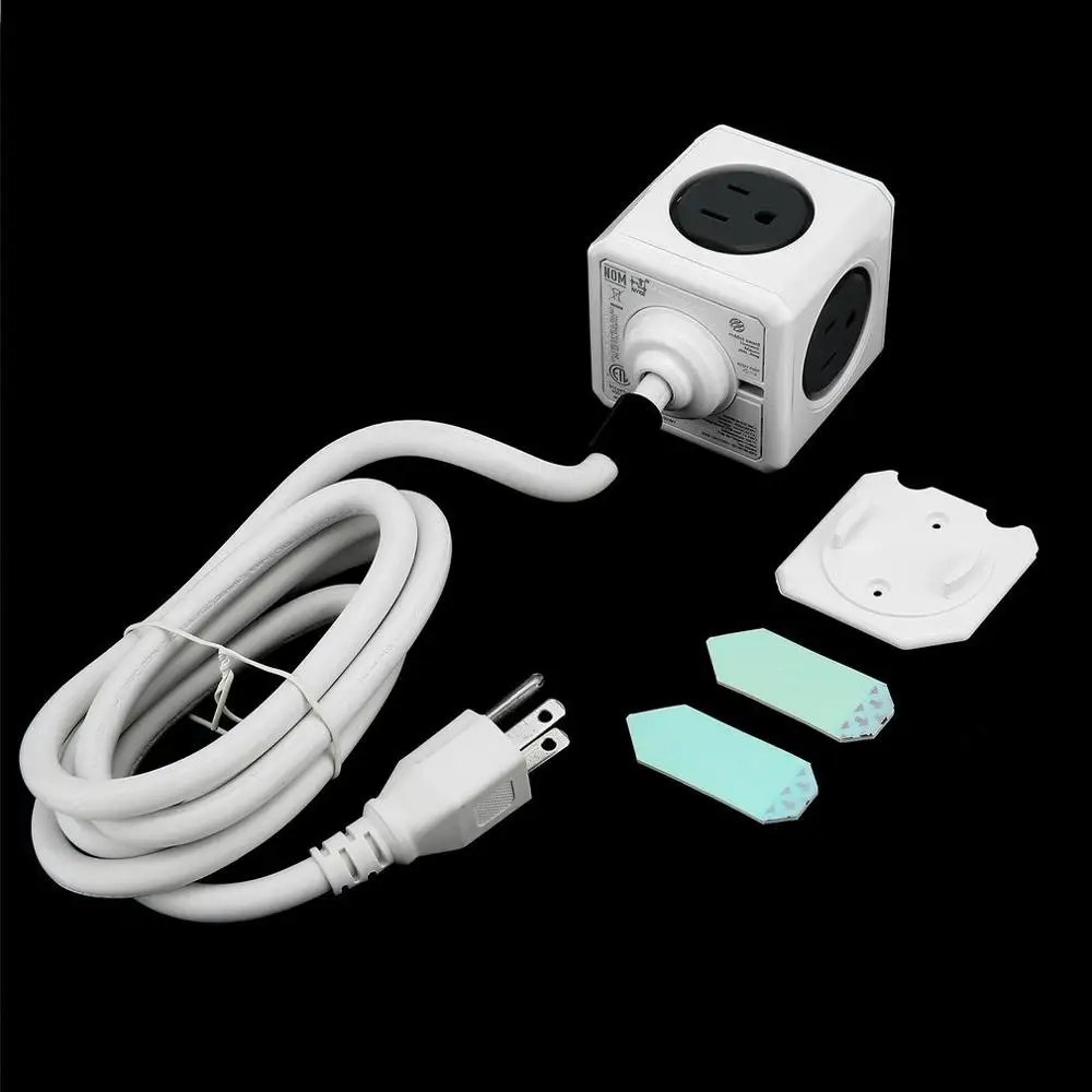 США Plug power Cube shape домашняя офисная настенная розетка адаптер мульти-силовые розетки полоса удлинитель адаптер розетка