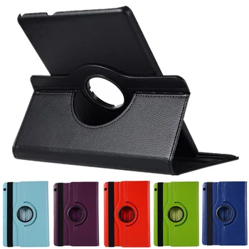 

PU Leather Protective Tablet Cover Case 360 Rotating Flip Stand for Huawei MediaPad T5 10 DU55
