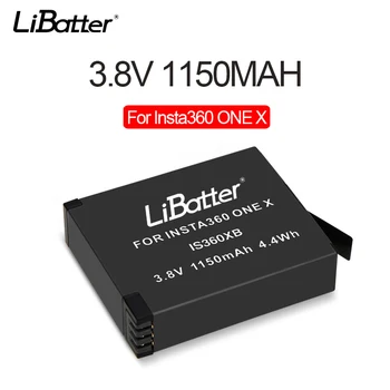 

LiBatter digital camera battery for insta360 one X Action Camera battery 3.8V 1150MAH for IS360XB rechargeable