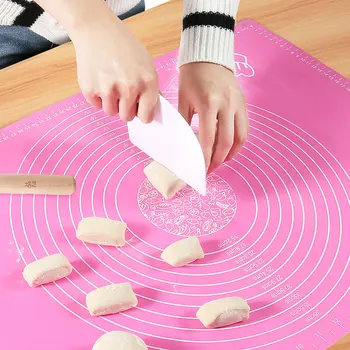 

Silicone Baking Mat Thickening Flour Rolling Scale Mat Kneading Dough Pad Baking Pastry Rolling Mat Bakeware Liners