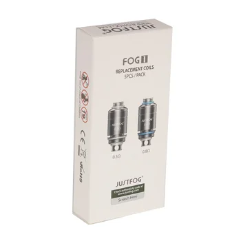 

10pcs/lot Authentic Justfog Fog 1 Coil Head 0.5ohm 0.8ohm Anti Spit Design Replacement Coil Vape Pen Electronic Cigarette Coil