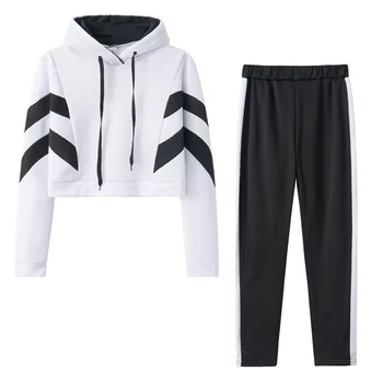 

Women Hoodies Pant Clothing Set Warm Newest Clothes Ladies Solid Tracksuit Women Set Top Pants Suit Female New 2 Piece Set