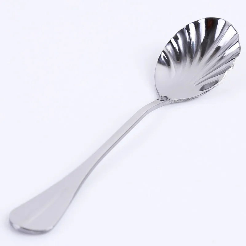 silver Кофейная/чайная ложка из нержавеющей стали, многоцветная оболочка, инструменты для десерта, мороженого, питья, посуда, ложка для смешивания, Западный обеденный костюм - Цвет: silver