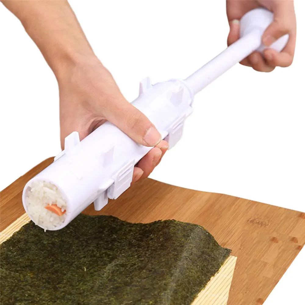 Суши производитель Bento аксессуары валик для самостоятельной покраски ролл пресс-формы для кухни Ресторан ролик Базука риса для изготовления суши машина