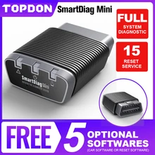 TOPDON Smartdiag Мини Bluetooth OBD2 сканер диагностический инструмент считыватель кодов Easydiag OBD Автомобильный инструмент, как THINKCAR Mini