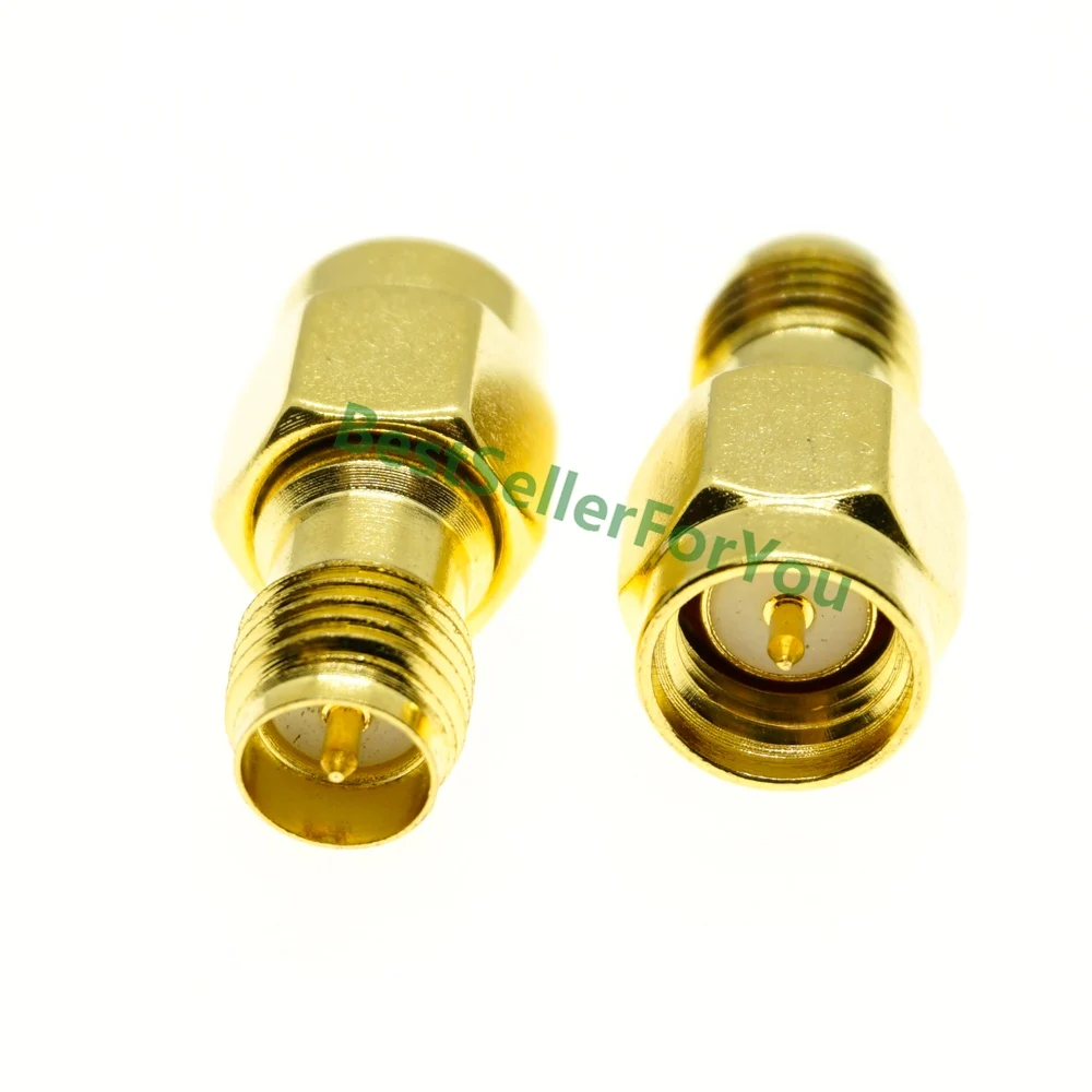 Conector SMA macho a RP-SMA conector Conector RPSMA Jack hembra recto adaptador conector de RF