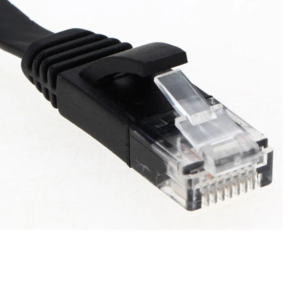 Rj45 Ethernet Кабель Cat 6 плоский кабель для локальной сети RJ 45 ультра тонкая Обложка