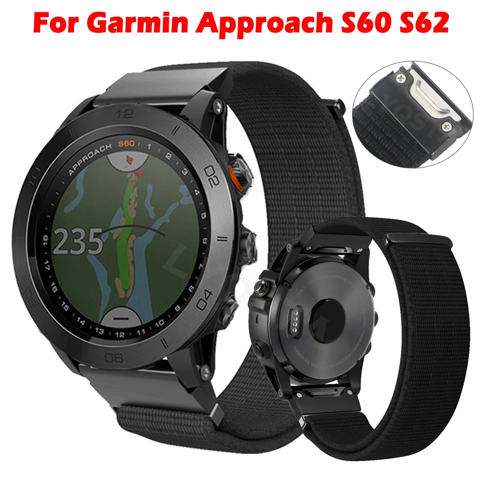 

22mm Nylon Quick Release Watchband For Garmin Fenix 5 Plus 6 Pro Forerunner 935 Approach S60 S62 Smart Wristband Straps Bracelet