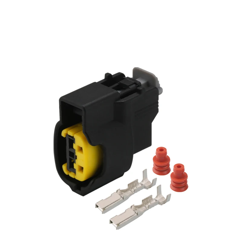 1 Set 2 Pin Female Molex Automotive Ignition Coil Plug Horn Socket