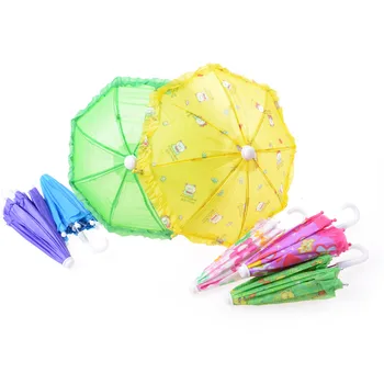 

Plastic Lace Umbrella for 18 Inch Doll Handmade Doll's Fantasy Umbrella For Barbie dolls toy Doll Accessories