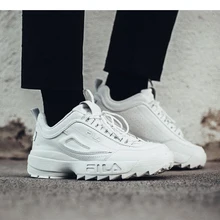 FILA Disruptor II 2; беговые кроссовки с толстой и высокой подошвой; Мужская и женская обувь; Fila Tenis